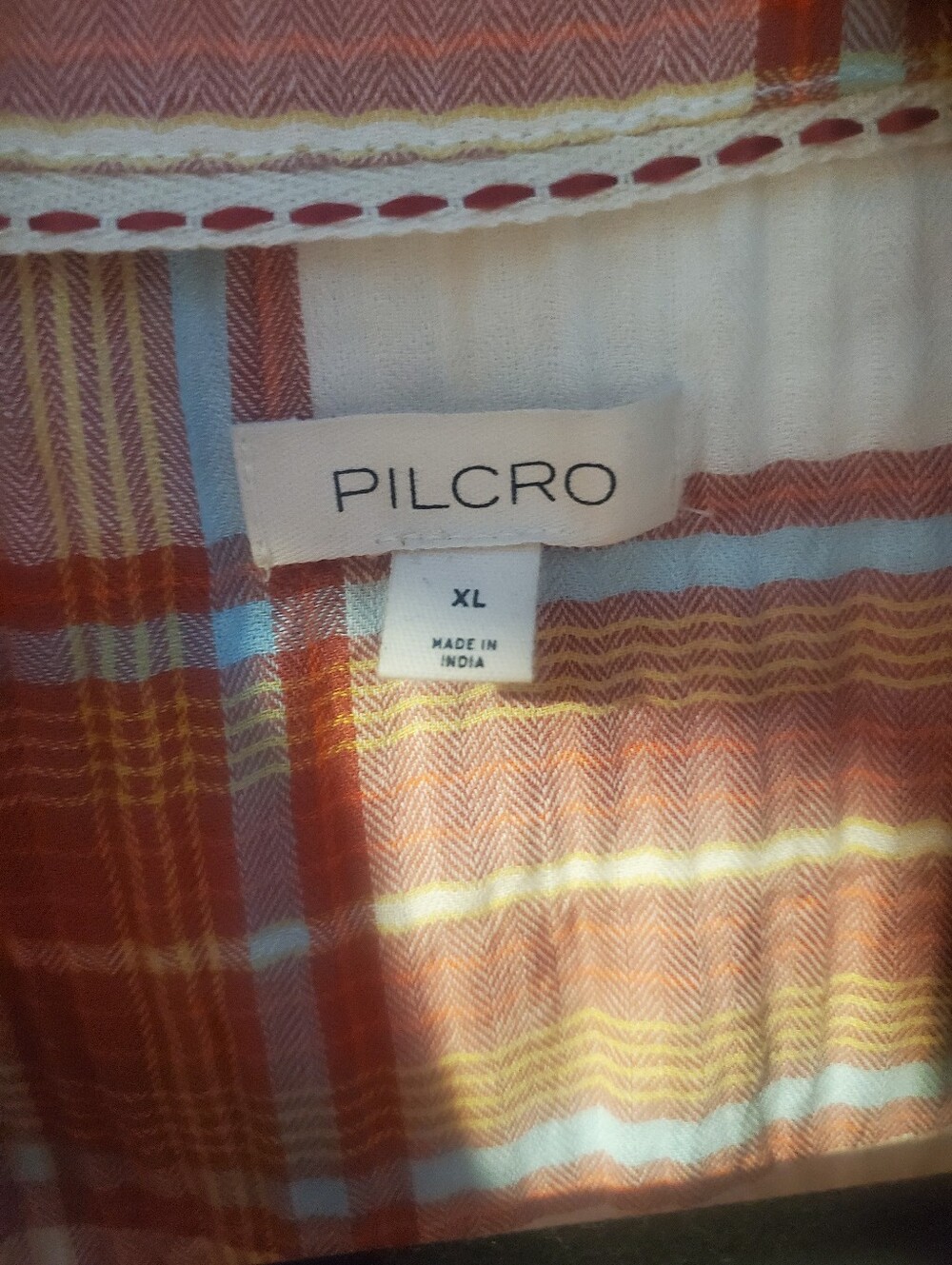 Pilcro - Size XL  Puff Short Sleeve Plaid Shirt. Great Condition. Worn Once! - Picture 3 of 3